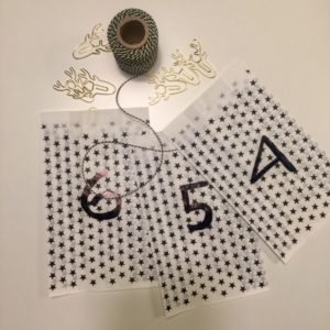DIY Schwarz-weißer Adventskalender