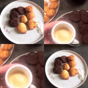 Weihnachtsbäckerei: Kokosmakronen und Schokoladenplätzchen mit Fleur de Sel