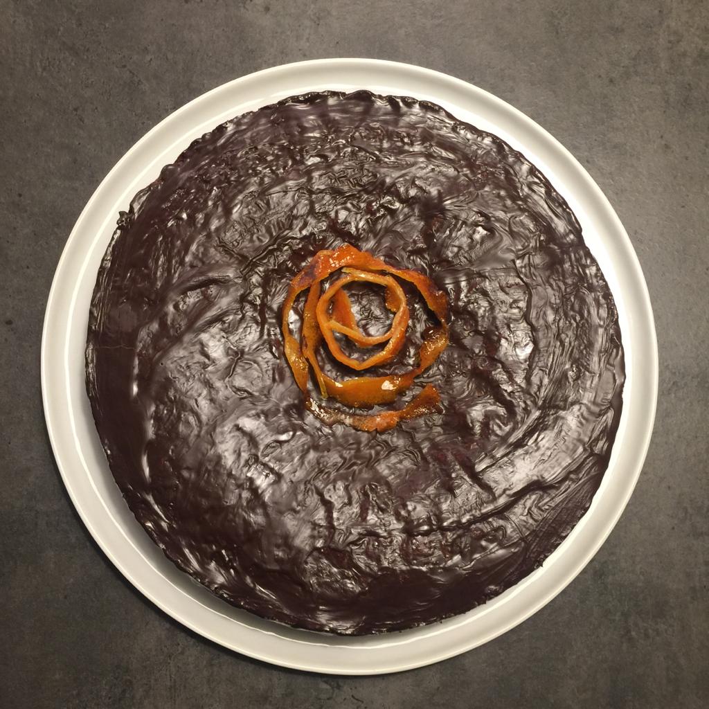 Beliebteste Kuchenrezepte Tarte au Chocolat Orangenschalen