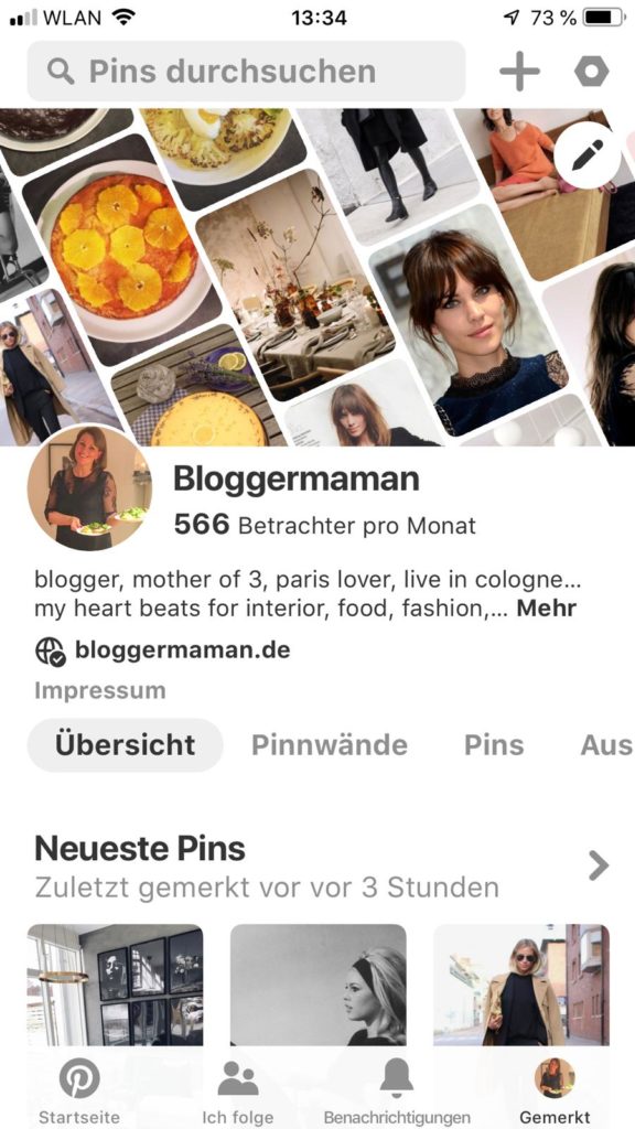 Pinterest Bloggermaman Profil