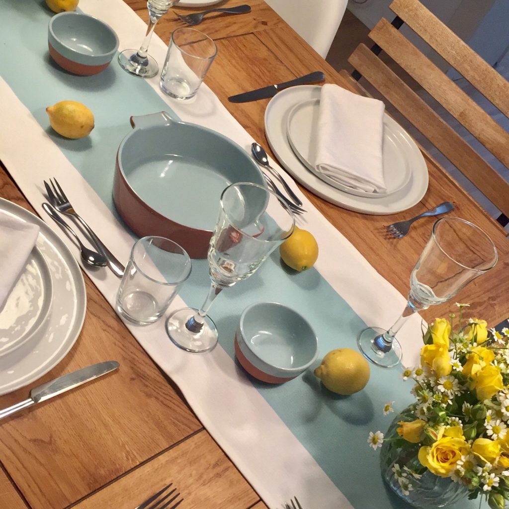 Italien gedeckter Tisch Deko
