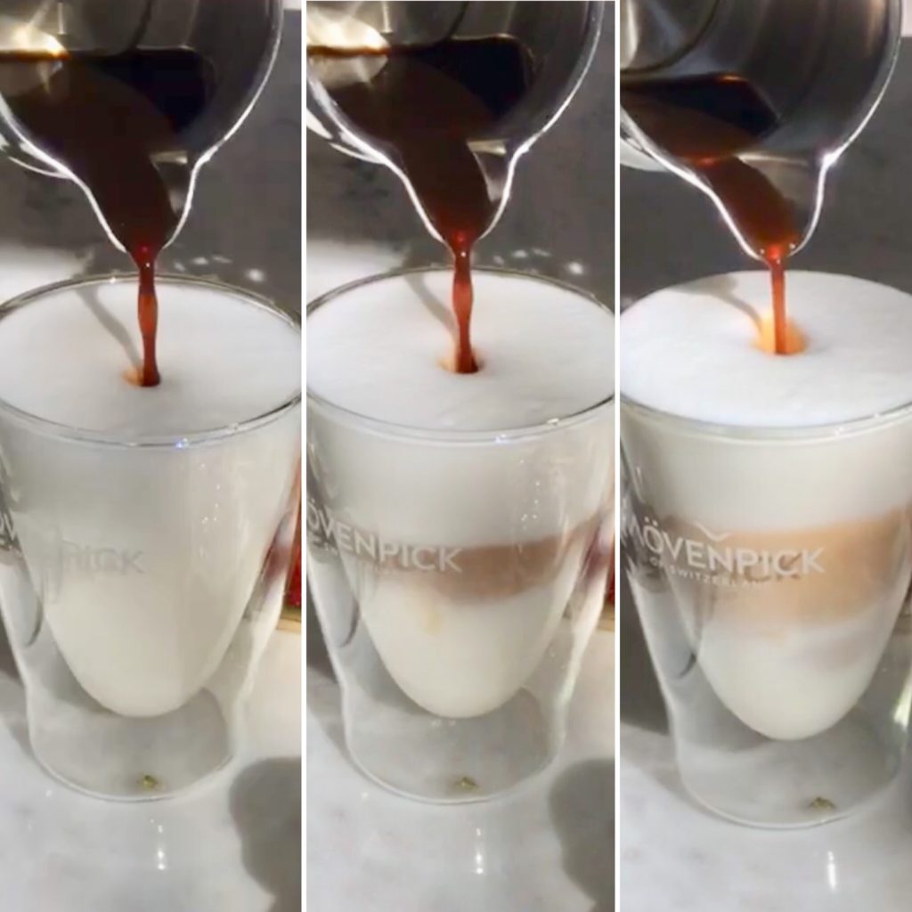 Latte Art Kaffee