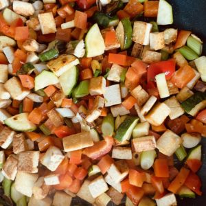asiatisch vegan Tofu Kokosmilch