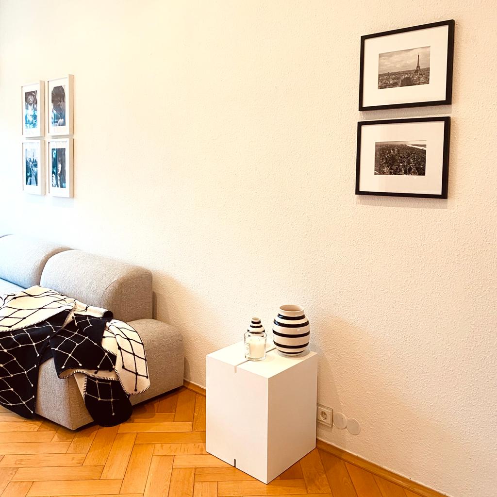 Einrichtung schwarz weiß Wohnzimmer
