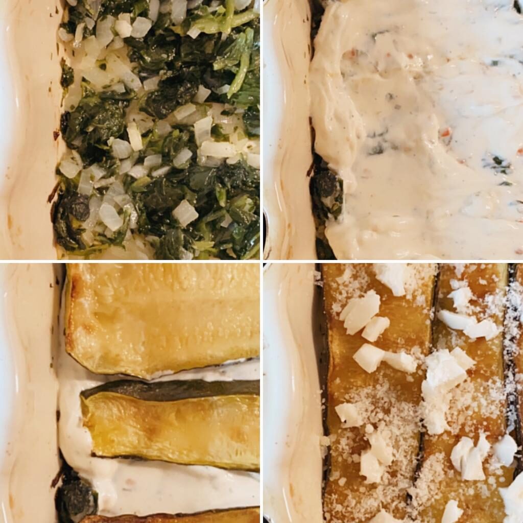 Zucchinilasagne Zubereitungsschritte